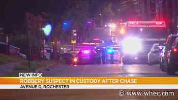 Rochester man strikes patrol car after gunpoint robbery on Joseph Ave.