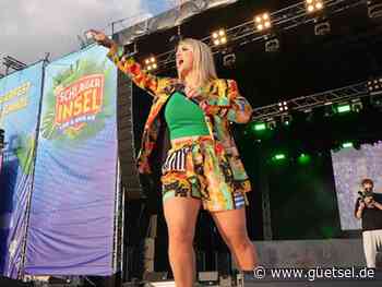 Schlagerinsel« in Hildesheim, mit Schlagerstars wie Michelle, Beatrice Egli, Thomas Anders, Anna-Maria Zimmermann aus Gütersloh, 3. Juli 2022, Gütsel Online, OWL live - Gütsel