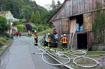 FW Stockach: Brand eines Holzverschlags