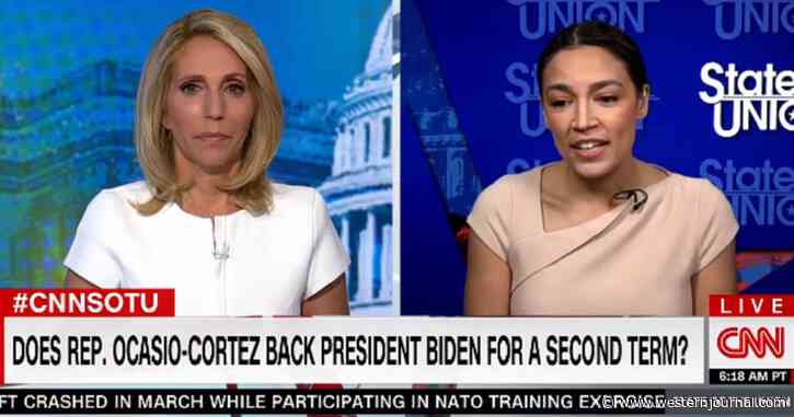 Watch AOC Struggle for 50 Seconds Straight to Keep from Endorsing Joe Biden for 2024