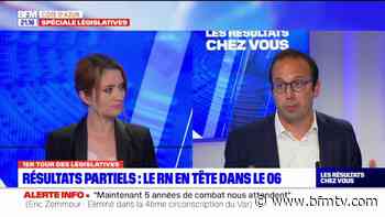 Législatives 2022: pour Anthony Borré, premier adjoint au maire de Nice, "il n'y a qu'un vote utile, celui du président de la République" - BFMTV