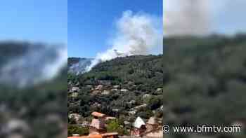 Un incendie en cours à Spéracèdes - Témoin BFM Nice Côte d'Azur - BFMTV