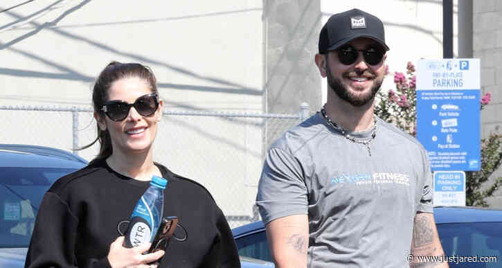 Pregnant Ashley Greene & Husband Paul Khoury Spend the Morning at the Gym