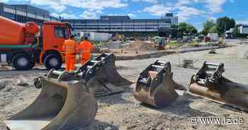 Strippen ohne Ende am geplanten neuen Kreisel in Blomberg | Lokale Nachrichten aus Blomberg - Lippische Landes-Zeitung