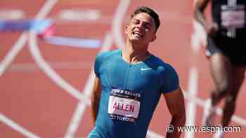 Eagles' Allen runs 3rd-fastest 110m hurdles ever