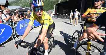 Van Aert geeft geel door aan ploegmaat Roglic: “Lossen was geen keuze, maar van moeten” - Het Laatste Nieuws