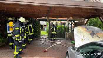 Brand greift in Meschede von Hecke auf Gebäudeteile über - WP News