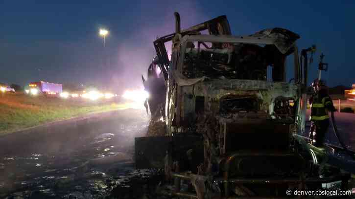 Semi Truck Fire Causes Closure On I-76