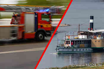 Schock am Terrassenufer: Männer klammern sich an Schaufelrad-Dampfer - TAG24