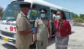 Albert-Poyotte Visits Police And Fire Stations On The West Coast - St. Lucia Times Online News