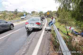 Mujer resulta lesionada al chocar su Audi en la Apizaco-Tlaxcala | e-consulta.com 2022 - e-tlaxcala
