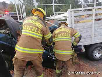 Liberan bomberos a personas en libramiento Apizaco-Huamantla - Síntesis