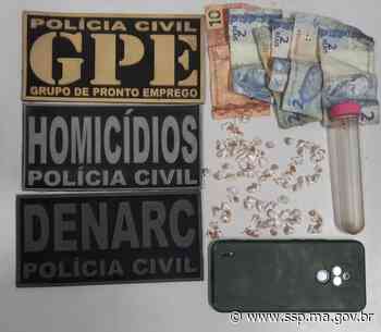 POLÍCIA CIVIL PRENDE, EM TIMON, DUAS PESSOAS POR TRÁFICO DE DROGAS - ssp.ma.gov.br