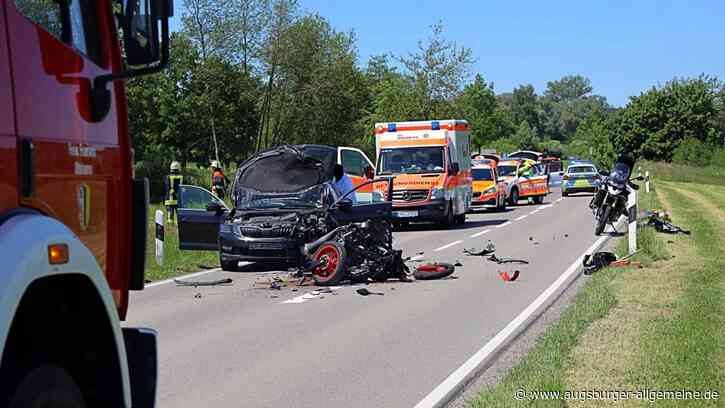 Ottobeuren: Unfall mit Schwerverletztem: Motorradfahrer kracht in Auto | Mindelheimer Zeitung - Augsburger Allgemeine