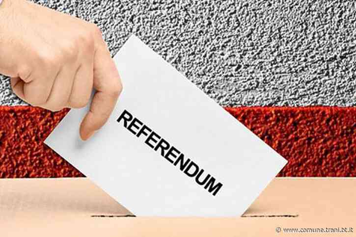 REFERENDUM SULLA GIUSTIZIA, A TRANI AFFLUENZA AL 12.47% - Città di Trani