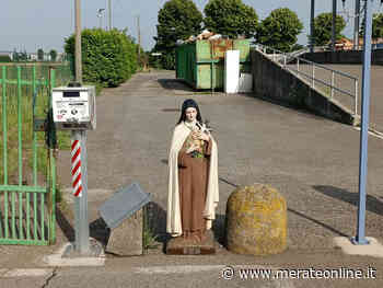 Merate: una statua di una Santa lasciata nei pressi della discarica - Merate Online