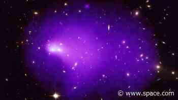 Giant galaxy cluster collision triggers vast shock wave stretching over a million light-years long