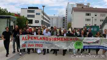 In Geretsried wird es am 20. Juli beim Alpenland Firmenlauf sportlich - Merkur.de