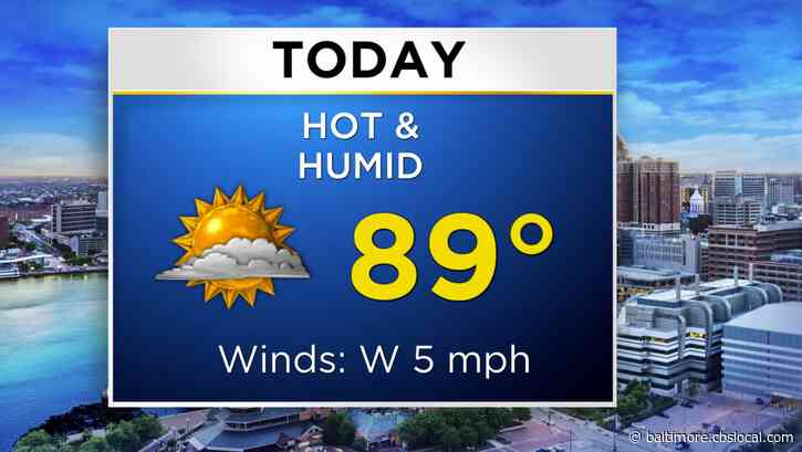 Maryland Weather: Hot & Humid, Plus Alert Day On Tuesday