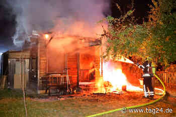 Gartenlaube in Chemnitz abgefackelt: Feuerwehreinsatz auf dem Sonnenberg - TAG24