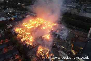 Thousands of tons of paper and card ablaze at recycling plant - Dudley News