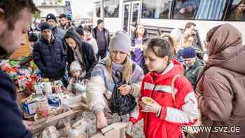 Parchimer gegen den Krieg: Erste Flüchtlinge aus der Ukraine in Parchim eingetroffen - svz – Schweriner Volkszeitung