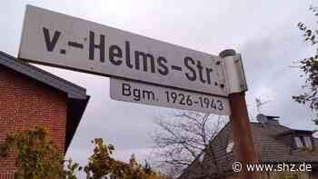 Umgang mit NS-Vergangenheit: Von-Helms-Straße in Tornesch: Entscheidung über Info-Tafeln vertagt - shz.de