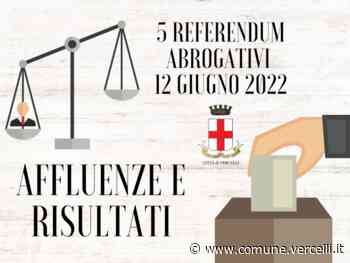 Referendum 12 giugno 2022 - Affluenze e RISULTATI - Vercelli - Città di Vercelli