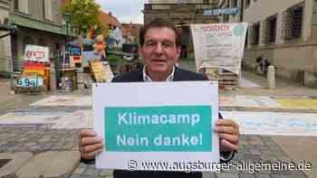 Ein-Mann-Demo gegen Klimacamp: Das ist der protestierende Rentner Kurt Späth