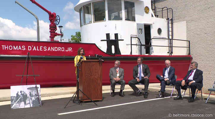 ‘A Source Of Great Pride’: House Speaker Pelosi Visits Fire Boat Named For Her Father, Former Mayor D’Alesandro Jr.