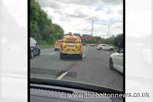 M61 delays after multi-vehicle crash