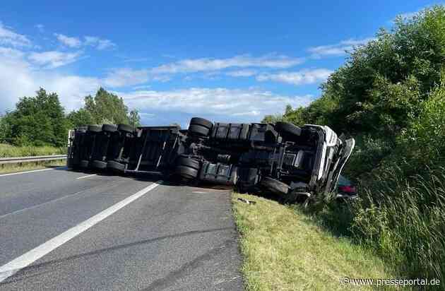 POL-HRO: Vollsperrung der BAB 19 zwischen Waren und Röbel nach Unfall eines Sattelzuges in Fahrtrichtung Berlin