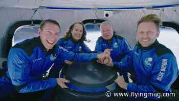 William Shatner's Space Trip Now the Subject of a Documentary - FLYING Magazine - FLYING