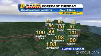 Dangerous Heat, Severe Storms Possible Tomorrow