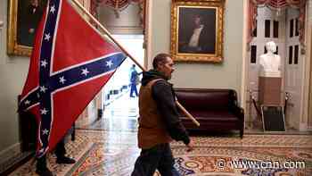 Capitol Police officer says mob on Jan. 6 looked like 'something out of medieval times' at trial of man who carried Confederate flag