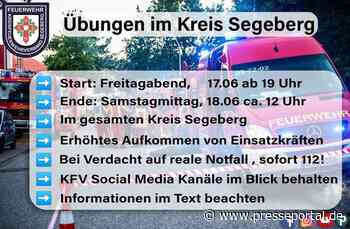 FW-SE: Hinweis auf mehrere Großübungen im Kreis Segeberg