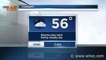 First Alert Forecast: Temperatures and storm chances rising this week