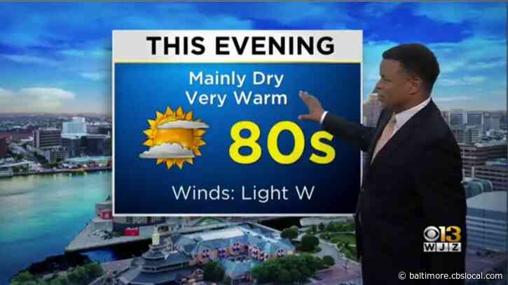 Maryland Weather: A Dry And Warm Evening, Plus Alert Day On Tuesday