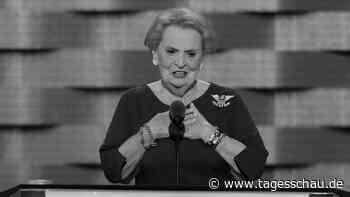 Trauer um Madeleine Albright: Die erste ihrer Art - tagesschau.de