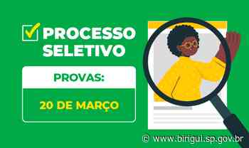 Prefeitura de Birigui aplica neste domingo (20) provas da seleção para auxiliar de vida escolar - birigui.sp.gov.br