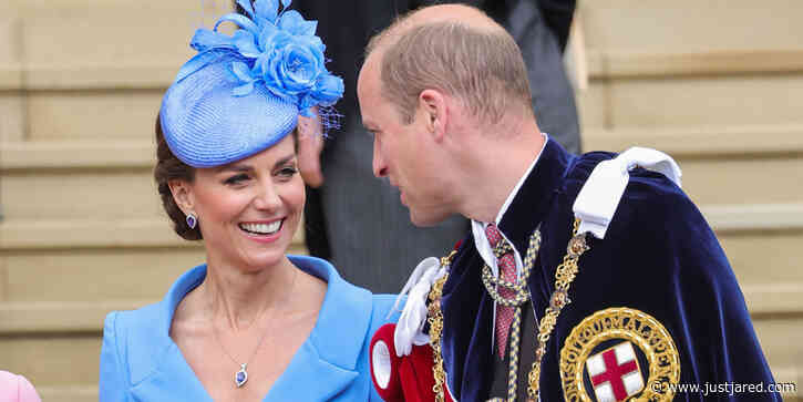 Kate Middleton & Prince William Share A Rare Moment at Order Of The Garter Service 2022