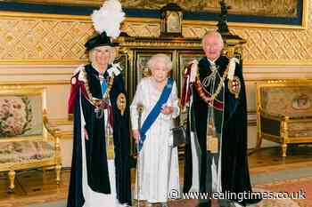 Queen pictured with Charles and Camilla on Garter Day - Ealing Times