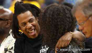 Blue Ivy Carter Looks So Grown Up at NBA Finals Game with Dad Jay-Z, Gets Embarrassed By Him in Cute Video