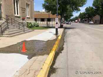 CROOKSTON PUBLIC WORKS DIRECTOR BRANDON CARLSON REVEALS SERVICE LEAK ON S. BROADWAY IS A PRIVATE PROPERTY SERVICE, NOT A PART OF THE CITY'S - kroxam.com