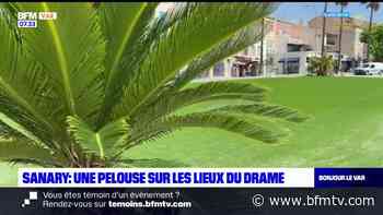Effondremment d'un immeuble à Sanary-sur-Mer: une pelouse sur les lieux du drame - BFMTV