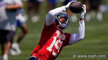 Giants spring: Red jerseys are red flag for WRs, but Saquon Barkley shines