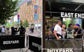 Julius Francis knocks out man in fight outside Boxpark Wembley