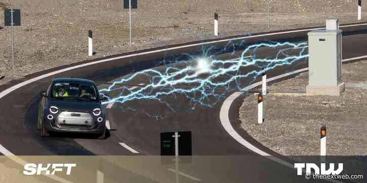 Fiat kitted out a 500 EV to charge wirelessly while driving