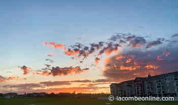Lacombe sunset caught on time lapse - LacombeOnline.com