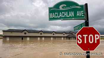 'Too much rain, too fast': Surface flooding damages homes in Watrous, Sask.